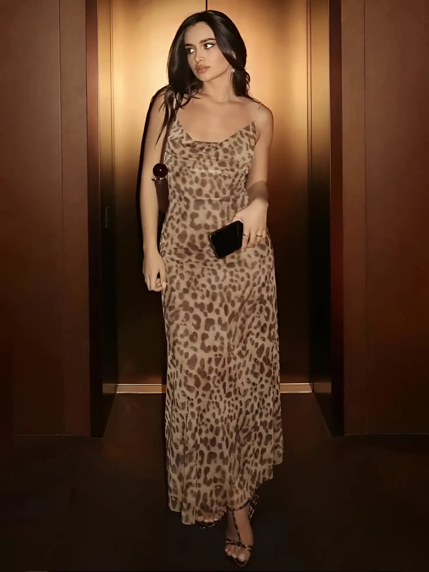 Eda Leopard Dress Pi-Mart
