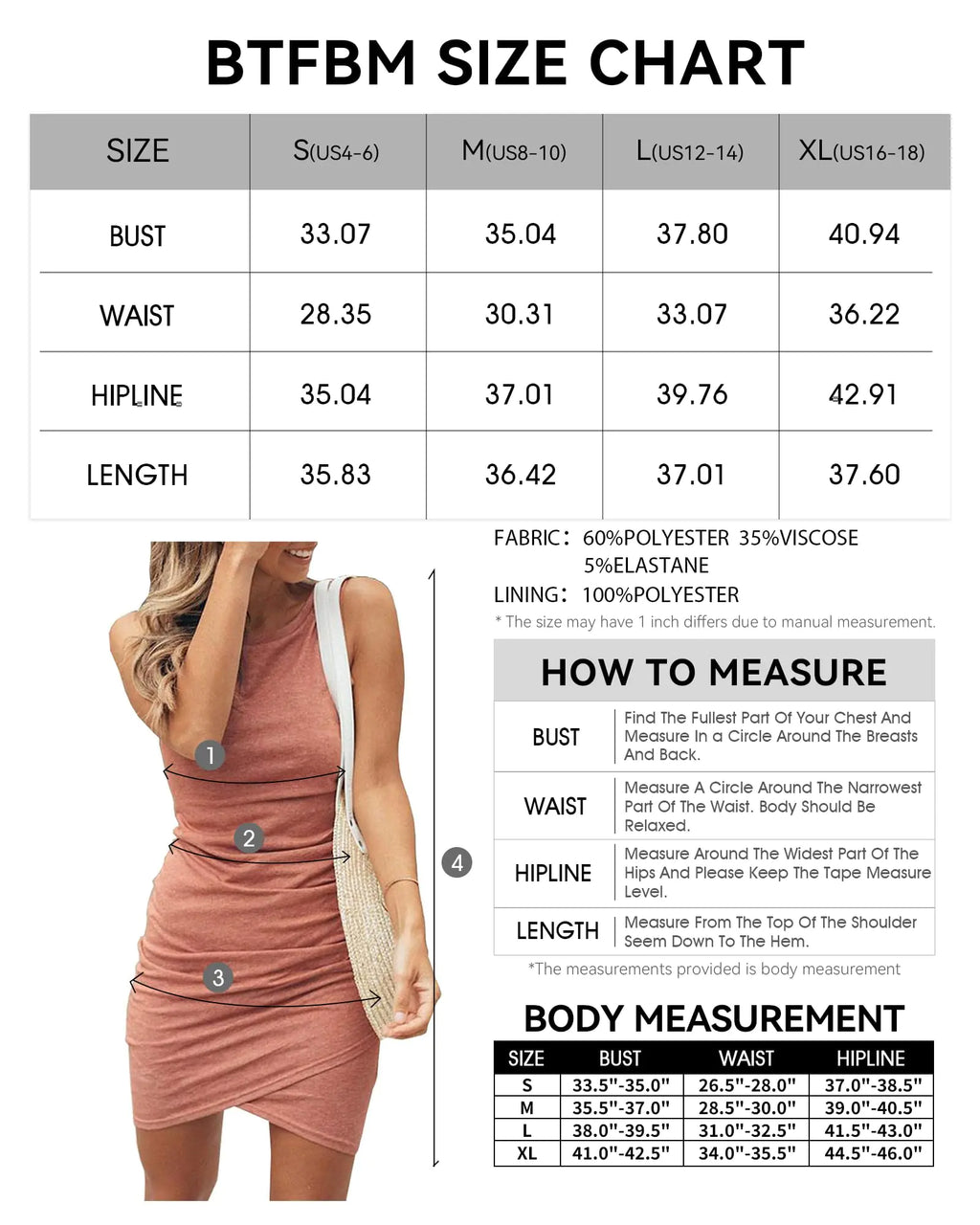 BTFBM Women 2024 Summer Sleeveless Tank Dresses Crew Neck Slim Fit Short Casual Ruched Bodycon Party Club Mini Dress Pink Small Pi-Mart