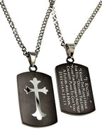 Black Shield Cross Necklace KingdomWear
