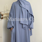 Hijab Attached Hooded Abaya With Pockets (MA0011) - SJB-DIAMOND ELITES