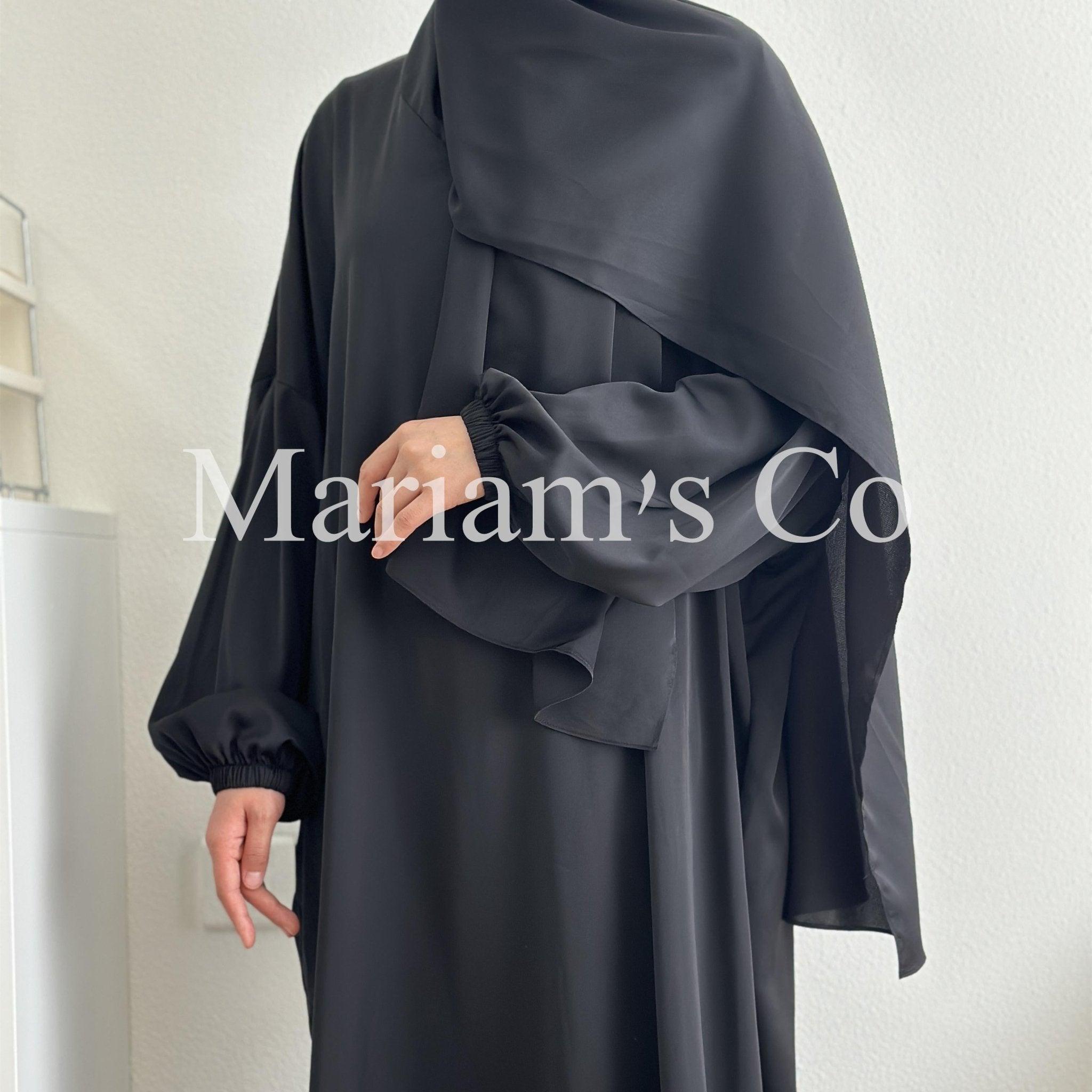 Hijab Attached Hooded Abaya With Pockets (MA0011) - SJB-DIAMOND ELITES