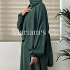 Hijab Attached Hooded Abaya With Pockets (MA0011) - SJB-DIAMOND ELITES