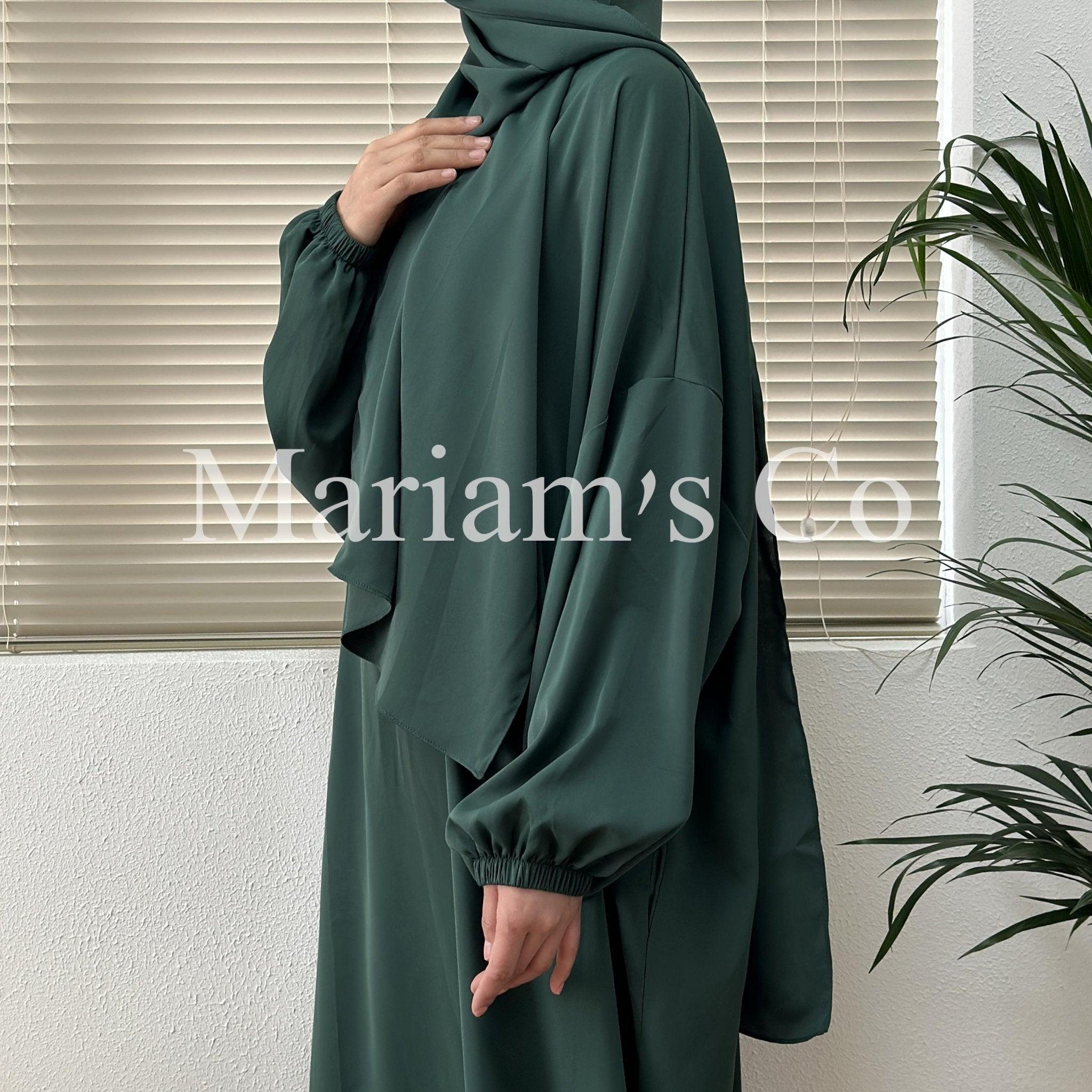 Hijab Attached Hooded Abaya With Pockets (MA0011) - SJB-DIAMOND ELITES
