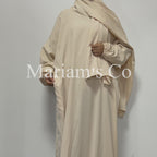 Hijab Attached Hooded Abaya With Pockets (MA0011) - SJB-DIAMOND ELITES