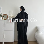 Hijab Attached Hooded Abaya With Pockets (MA0011) - SJB-DIAMOND ELITES