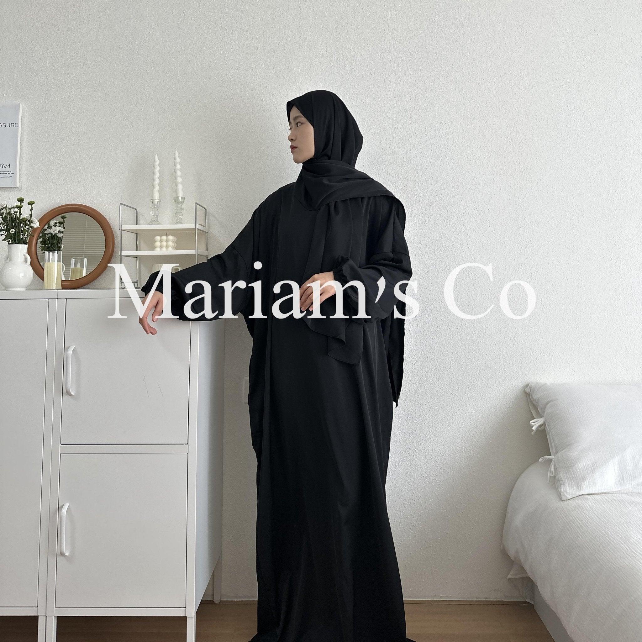 Hijab Attached Hooded Abaya With Pockets (MA0011) - SJB-DIAMOND ELITES