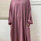 Hijab Attached Hooded Abaya With Pockets (MA0011) - SJB-DIAMOND ELITES