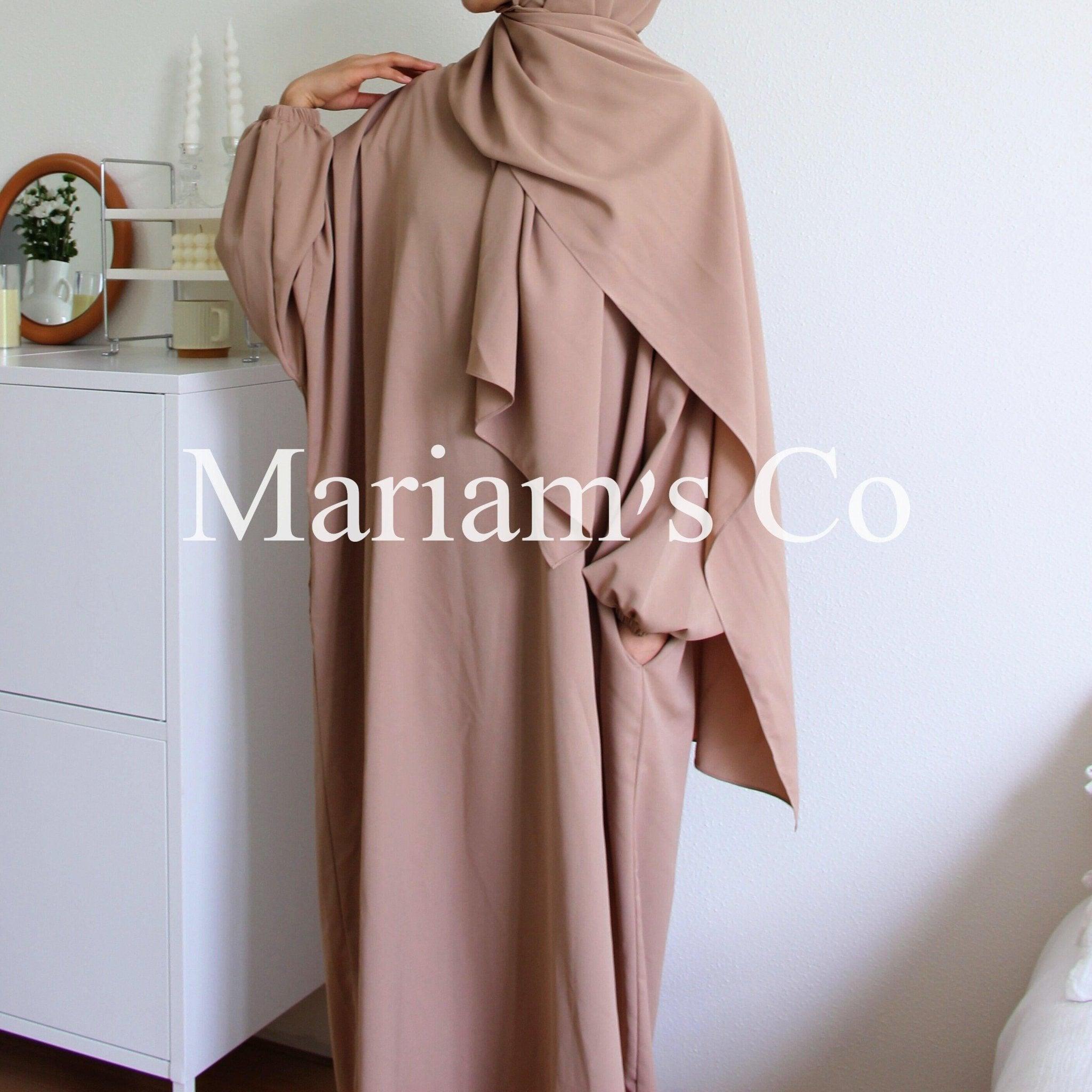 Hijab Attached Hooded Abaya With Pockets (MA0011) - SJB-DIAMOND ELITES