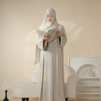 Crepe Pocket Open Abaya 3-Piece Set (MA002) - SJB-DIAMOND ELITES