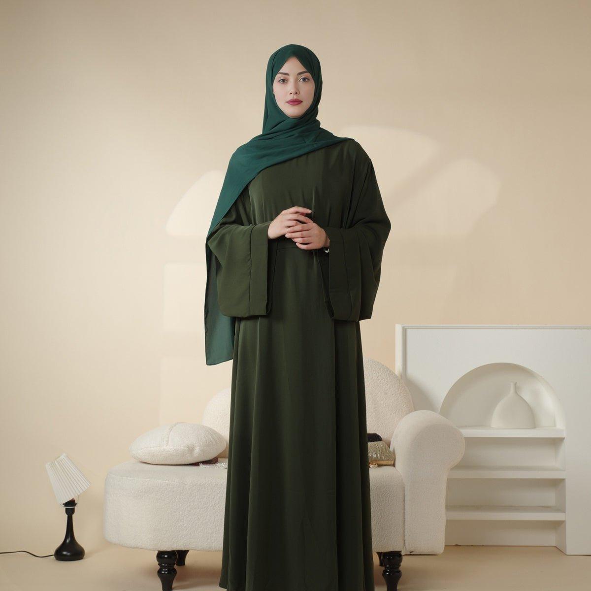 Soft Nidha Plain Abaya (MA005) - SJB-DIAMOND ELITES