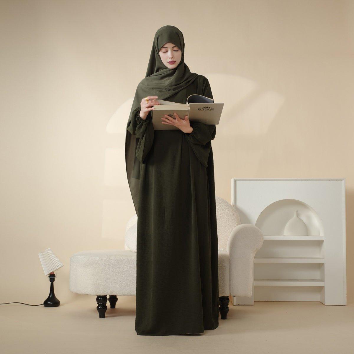 Reversible Crepe Abaya (MA027) - SJB-DIAMOND ELITES