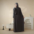 Reversible Abaya Made With Crepe Fabric (MA035) Mariam's Collection