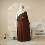 Simple Vintage Pleated Abaya (MA042) - SJB-DIAMOND ELITES