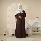 Simple Vintage Pleated Abaya (MA042) - SJB-DIAMOND ELITES