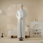 Long Sleeve Satin Inner Dress (MA061) - SJB-DIAMOND ELITES