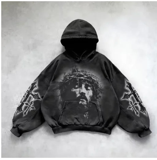 Urban Vibe Hooded Y2K Streetwear Sweatshirt Pi-Mart