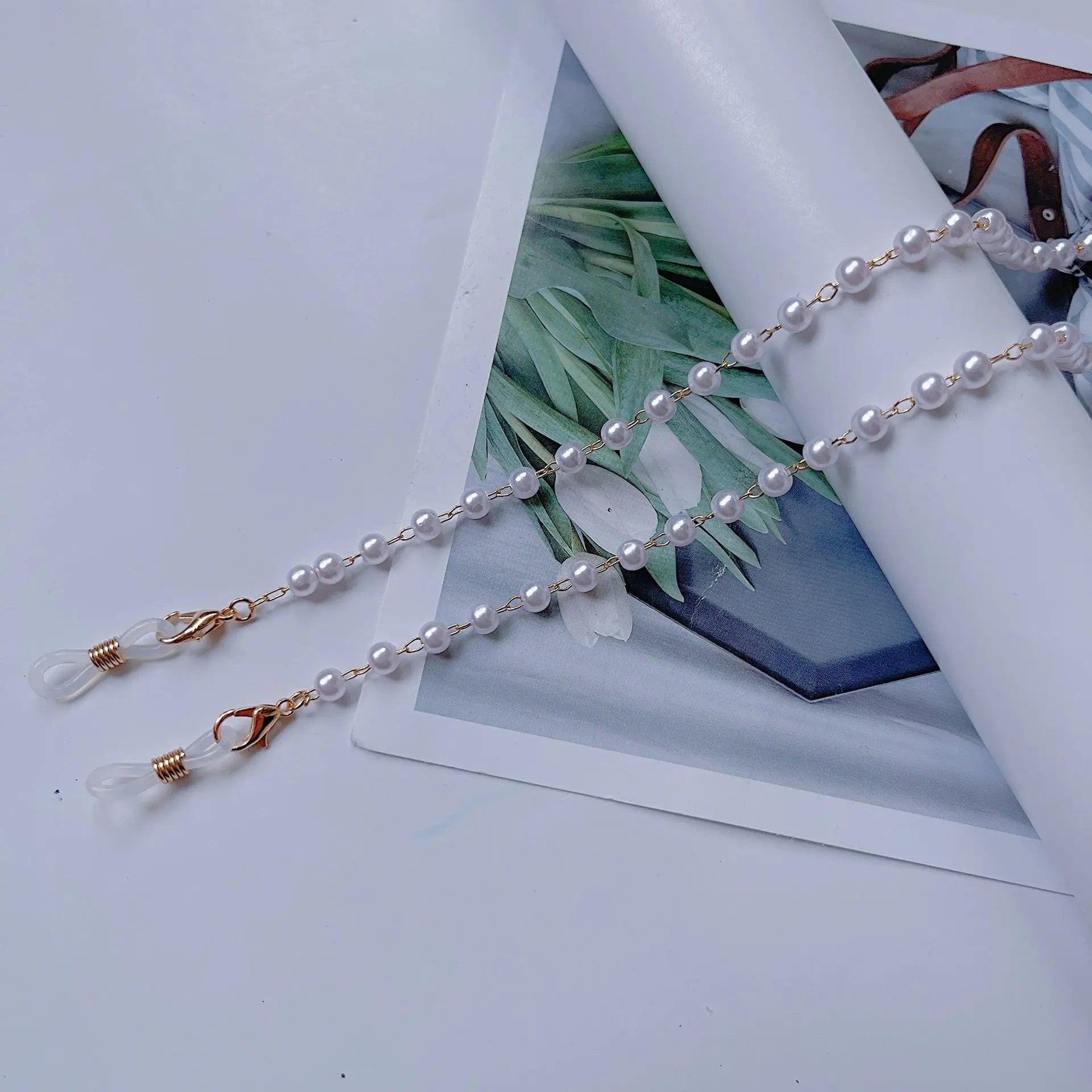 MAC006 Muslim hijab Mask Chain,Fashion Glasses Chain, pearl mask chain - SJB-DIAMOND ELITES