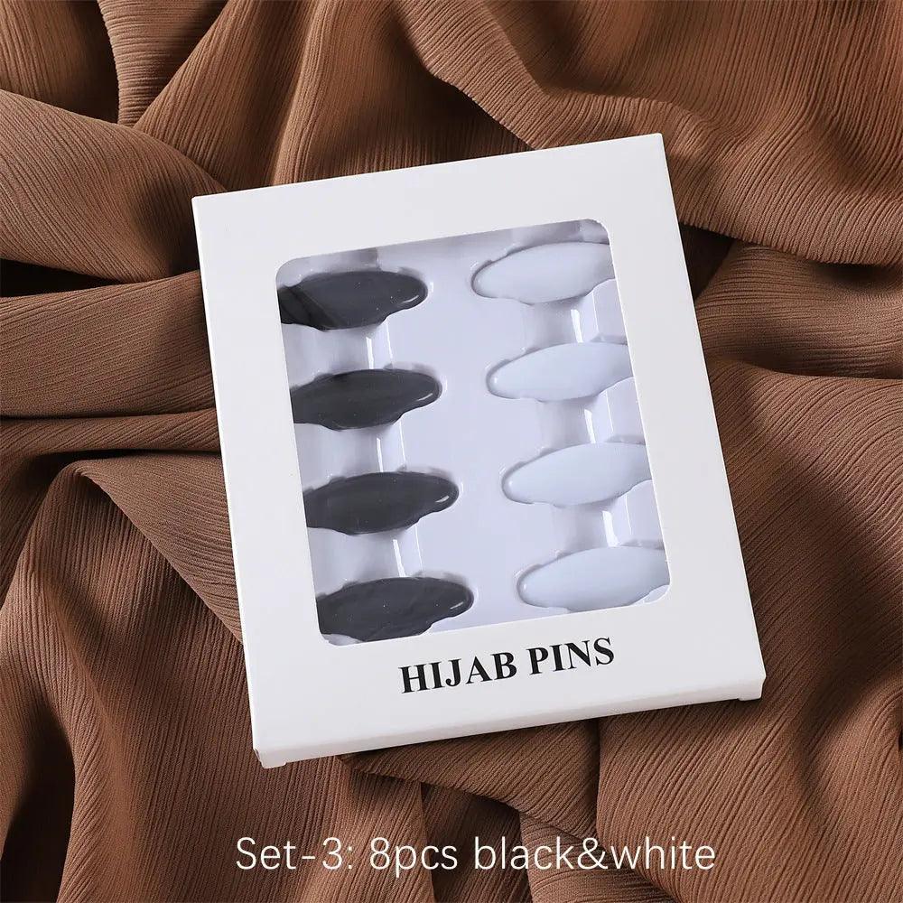 MAC008 Hijab pins, 8 pcs hijab pins - SJB-DIAMOND ELITES