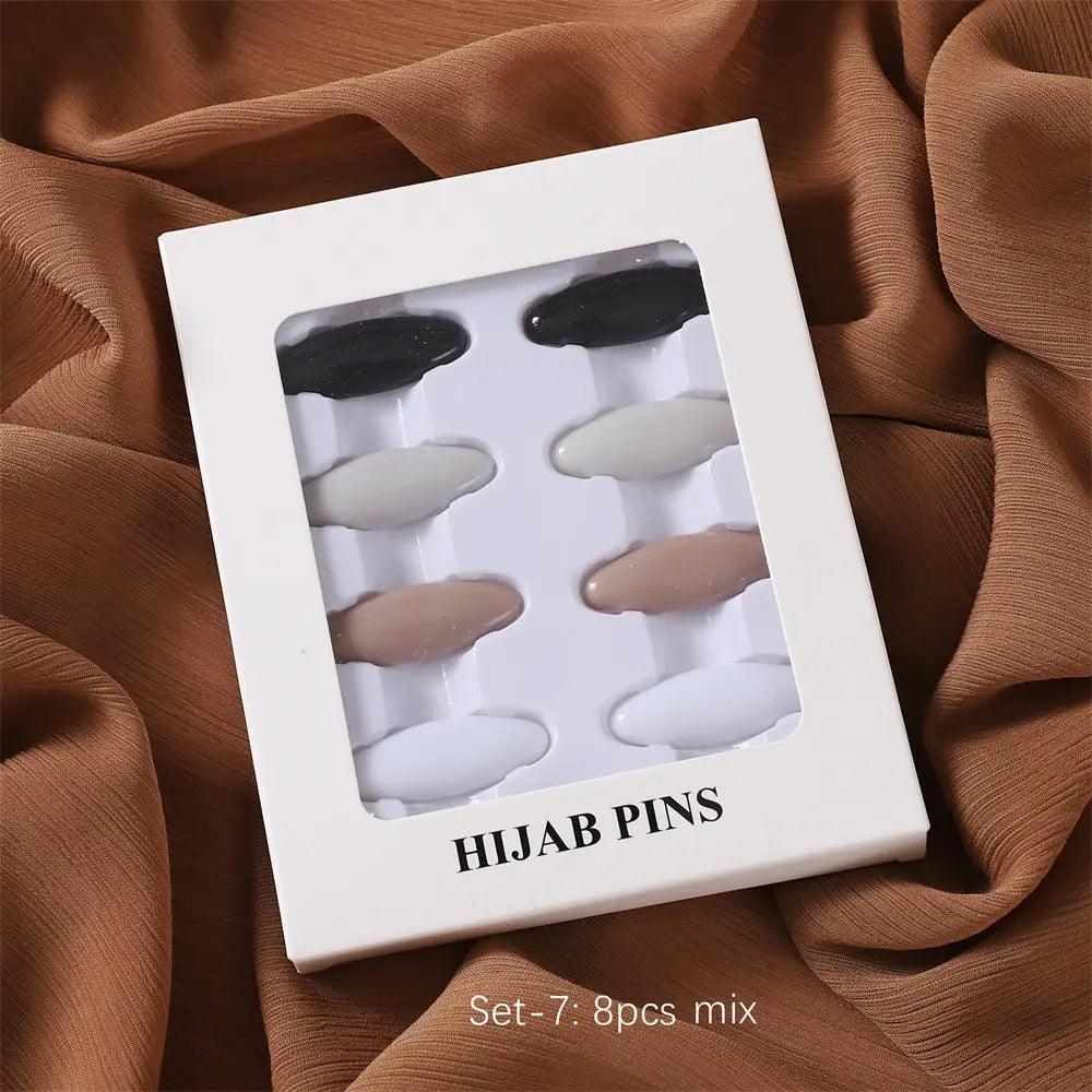 MAC008 Hijab pins, 8 pcs hijab pins - SJB-DIAMOND ELITES