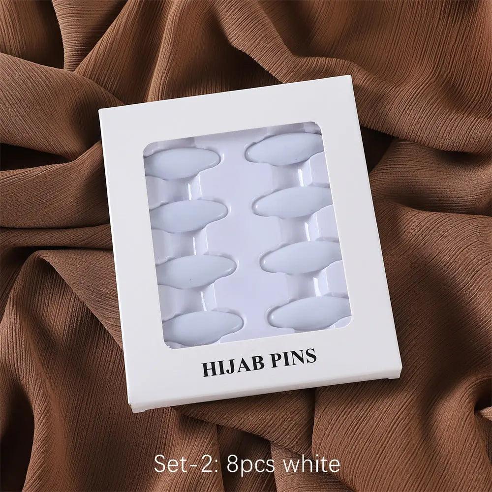 MAC008 Hijab pins, 8 pcs hijab pins - SJB-DIAMOND ELITES