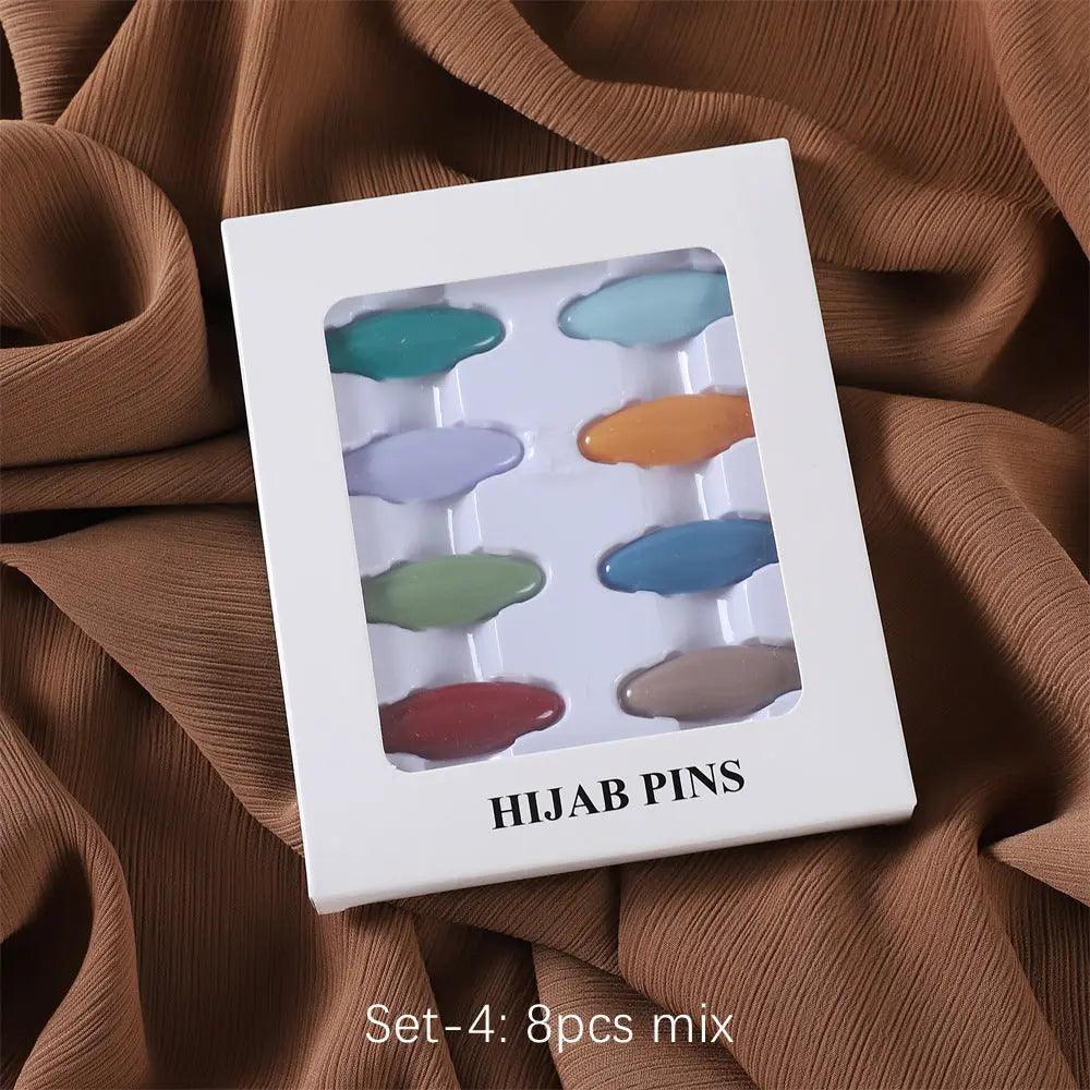 MAC008 Hijab pins, 8 pcs hijab pins - SJB-DIAMOND ELITES