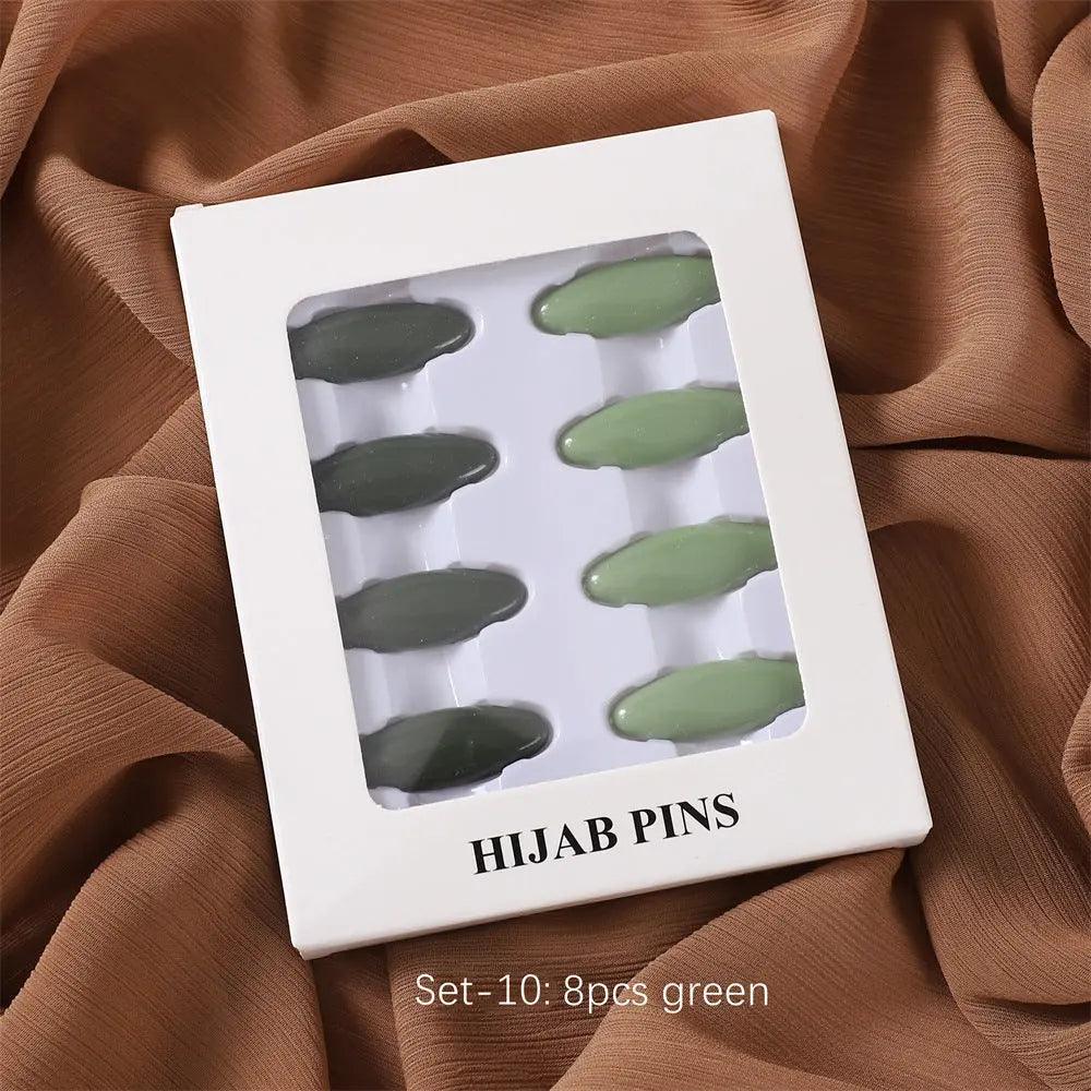 MAC008 Hijab pins, 8 pcs hijab pins - SJB-DIAMOND ELITES