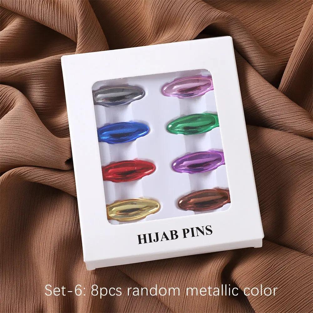 MAC008 Hijab pins, 8 pcs hijab pins - SJB-DIAMOND ELITES