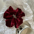 MAC009 hijab scrunchies, velvet flower hair accessories - SJB-DIAMOND ELITES