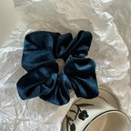 MAC009 hijab scrunchies, velvet flower hair accessories - SJB-DIAMOND ELITES