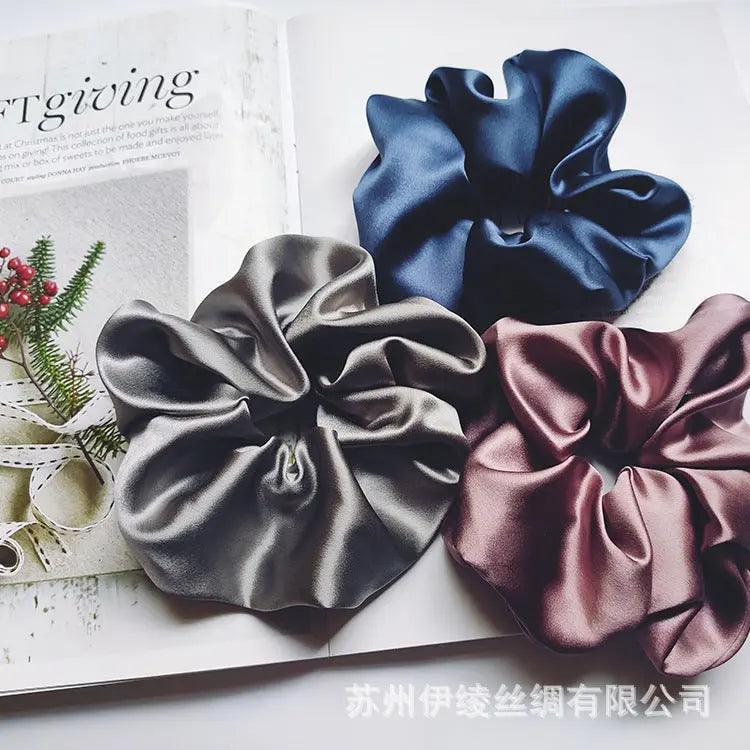 MAC010 hijab scrunchies, silk hair ribbon - SJB-DIAMOND ELITES