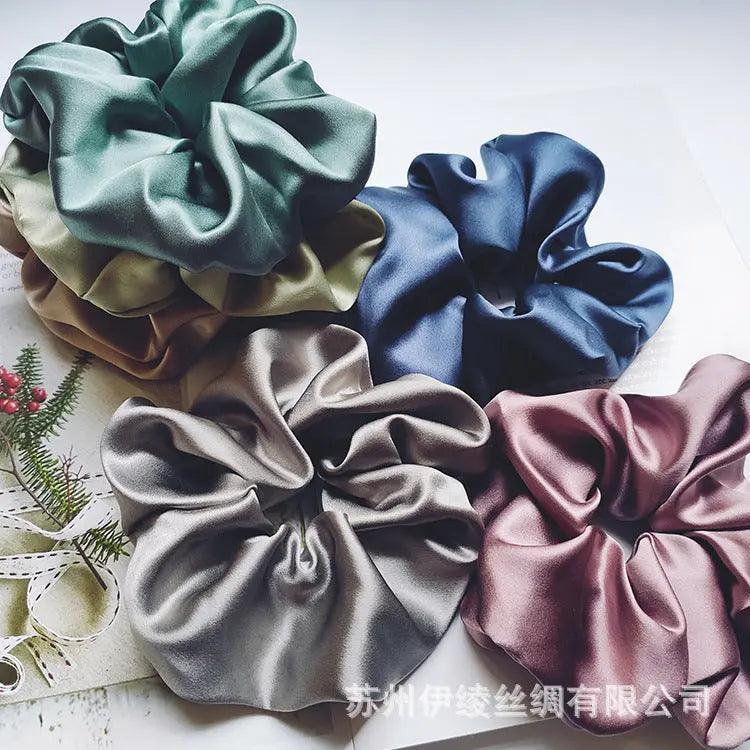 MAC010 hijab scrunchies, silk hair ribbon - SJB-DIAMOND ELITES