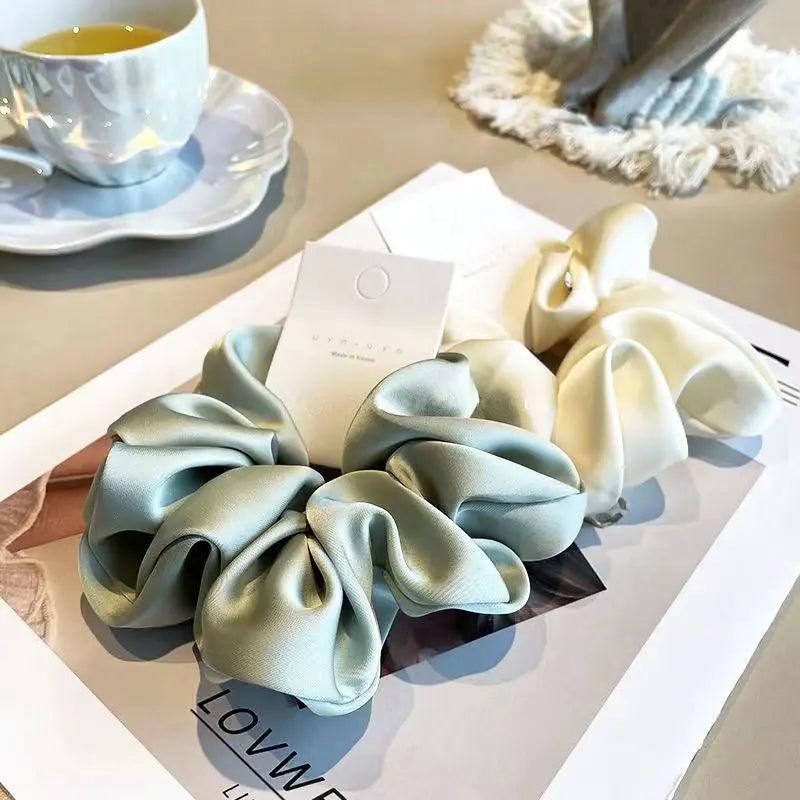 MAC011 hijab scrunchies，satin hair accessories - SJB-DIAMOND ELITES