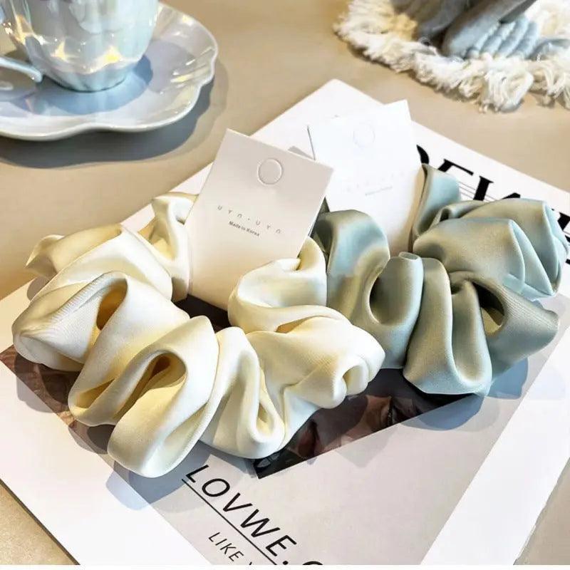 MAC011 hijab scrunchies，satin hair accessories - SJB-DIAMOND ELITES