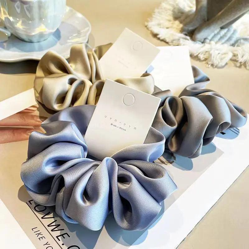 MAC011 hijab scrunchies，satin hair accessories - SJB-DIAMOND ELITES