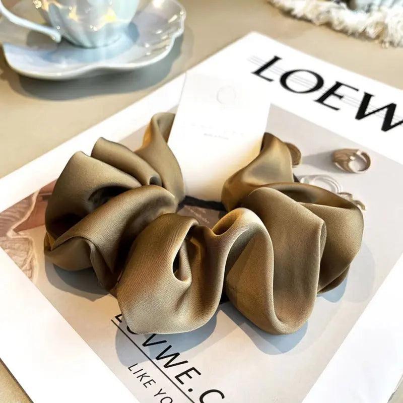 MAC011 hijab scrunchies，satin hair accessories - SJB-DIAMOND ELITES
