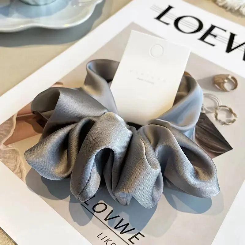 MAC011 hijab scrunchies，satin hair accessories - SJB-DIAMOND ELITES