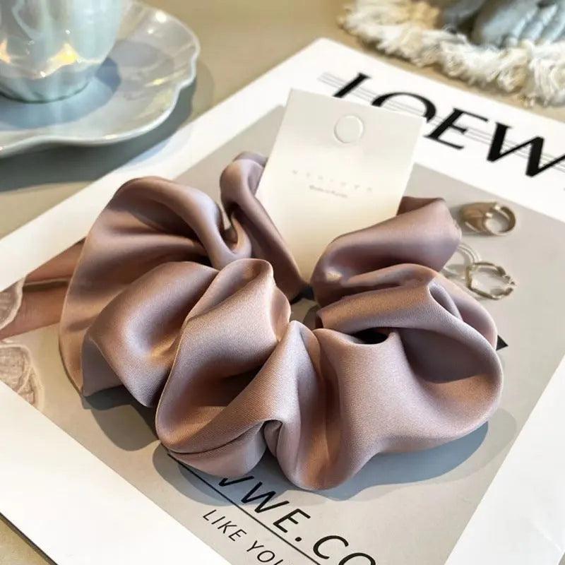 MAC011 hijab scrunchies，satin hair accessories - SJB-DIAMOND ELITES