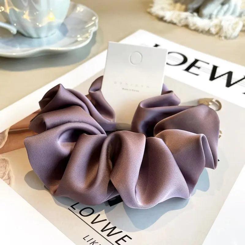 MAC011 hijab scrunchies，satin hair accessories - SJB-DIAMOND ELITES