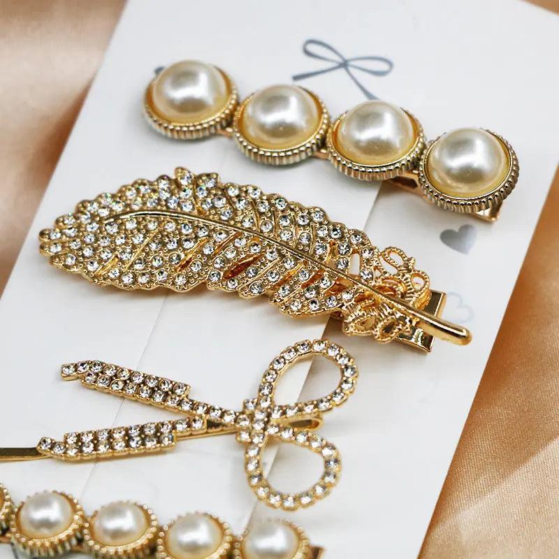 MAC015 Hijab Accessories, 6 Pcs Pearl Hairpin Set - SJB-DIAMOND ELITES