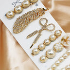 MAC015 Hijab Accessories, 6 Pcs Pearl Hairpin Set - SJB-DIAMOND ELITES