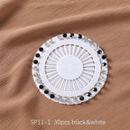 MAC020 Hijab Pin, 30pcs Colorful Crystal Hijab Pins - SJB-DIAMOND ELITES