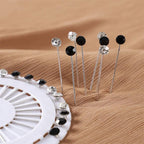 MAC020 Hijab Pin, 30pcs Colorful Crystal Hijab Pins - SJB-DIAMOND ELITES