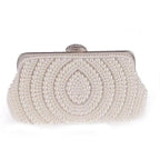MAC023 Pearl beaded clutch bag Mariam's Collection
