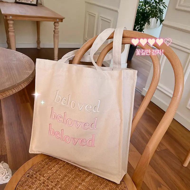 Embroidered Tote Canva Bag (MAC024) Mariam's Collection