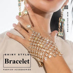 MAC029 Stunning Rhinestone Finger Bracelet Mariam's Collection