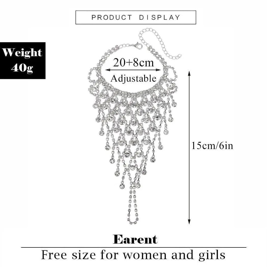 MAC029 Stunning Rhinestone Finger Bracelet Mariam's Collection