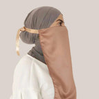 Satin Breathable Niqab for Women (MAC030) Mariam's Collection
