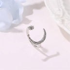 MAC035 Cubic Zirconia Moon and Star Open Band Ring Mariam's Collection