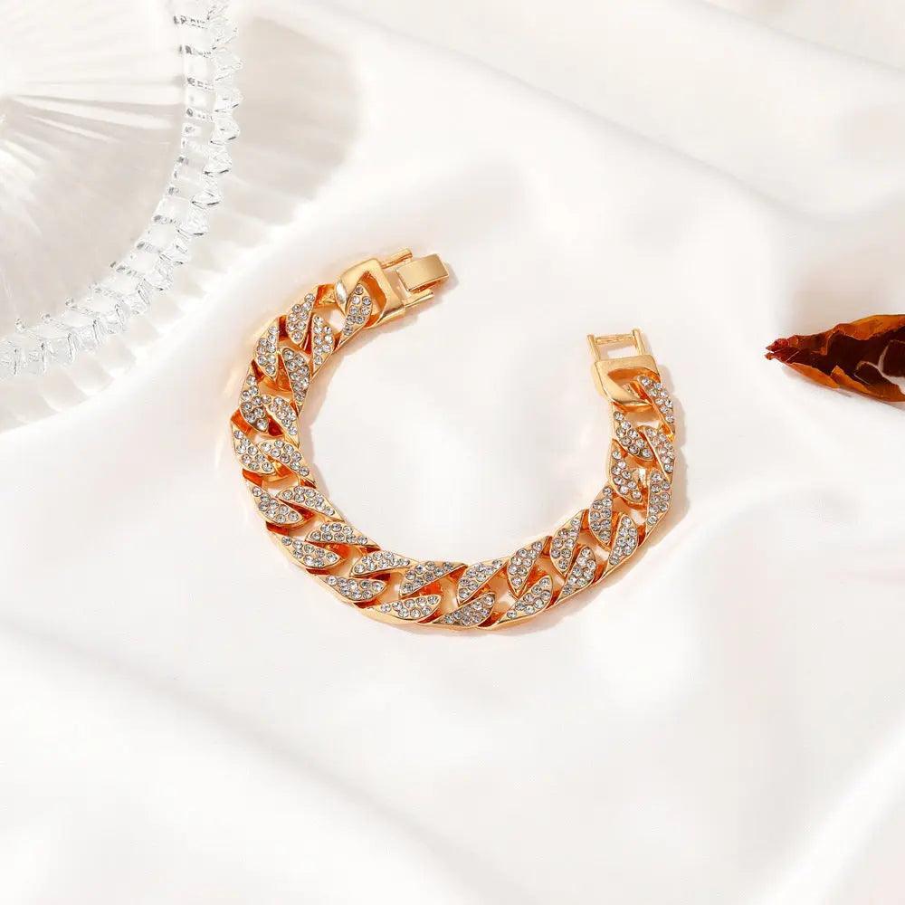 MAC036 wide flash diamond bracelet - SJB-DIAMOND ELITES