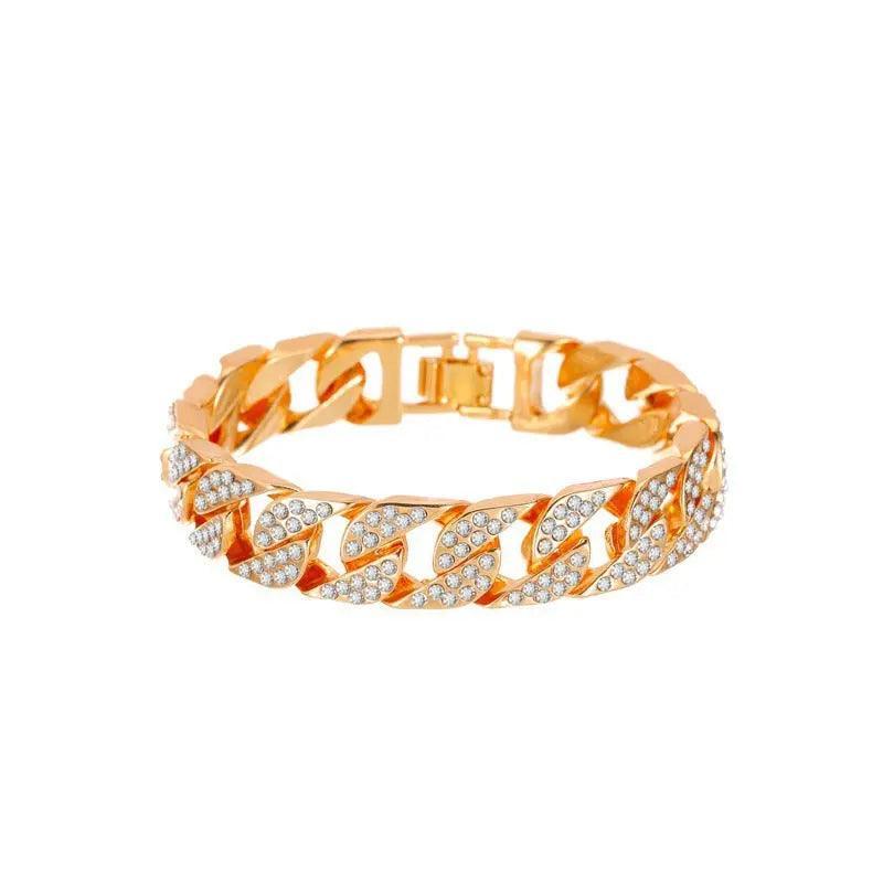 MAC036 wide flash diamond bracelet - SJB-DIAMOND ELITES